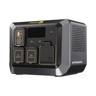 Gambar Krisbow Power Station Baterai Portable 600 Watt Xpps600 - Hitam