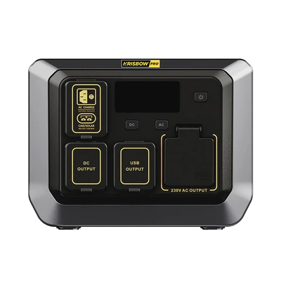 Gambar Krisbow Power Station Baterai Portable 600 Watt Xpps600 - Hitam