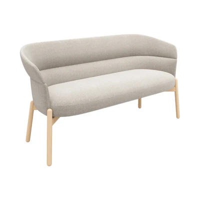 Gambar Informa Sando Kursi Lounge Fabric 2 Seater - Cokelat Muda