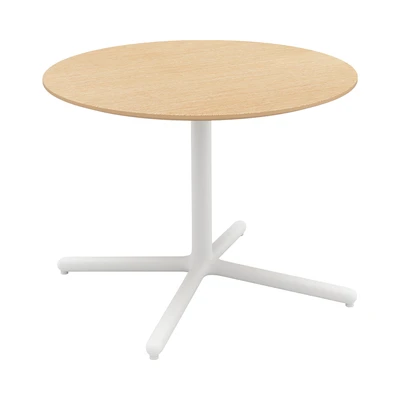 Gambar Informa Sanji Meja Lounge Round 60x60x45 cm - Cokelat/Putih