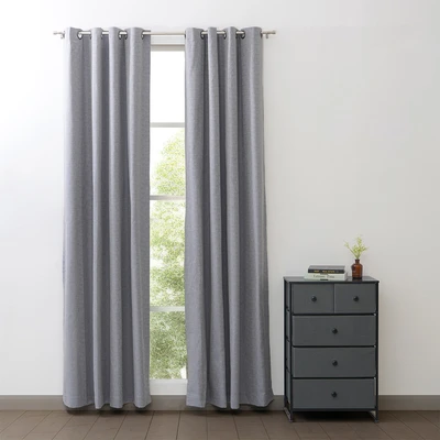 Gambar Informa Marda Tila Gorden Jacquard 140x250 cm Set 2 pcs - Biru