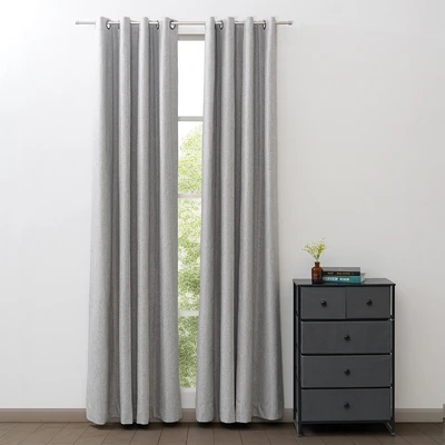 Gambar Informa Eloise Gorden Blackout 140x250 cm Set 2 pcs - Abu-Abu