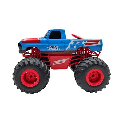 Gambar Top Gear Mkb Off Road Truck Captain America Remote Control - Biru/merah