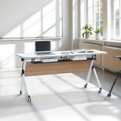 Gambar Informa Yori Lite Meja Training 1650 - Putih/Cokelat Oak