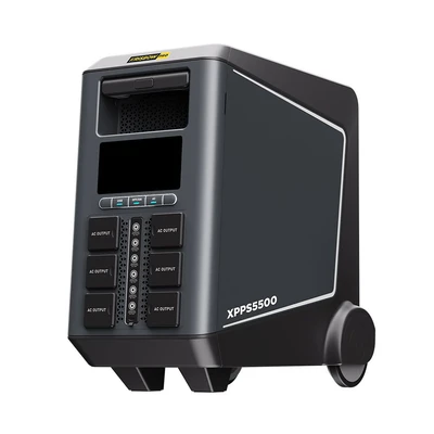 Gambar Krisbow Power Station Baterai Portable 5500 Watt Xpps5500 - Hitam