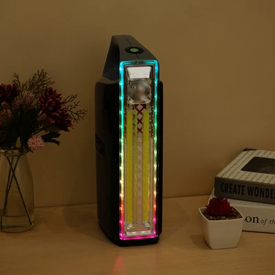 Gambar Powerlite Lampu Senter & Lentera Darurat LED RGB 10 Watt 1000 Lumen - Hitam