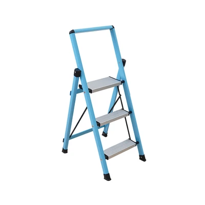 Gambar Krisbow 1 Mtr Tangga Lipat Slim 3 Step - Biru