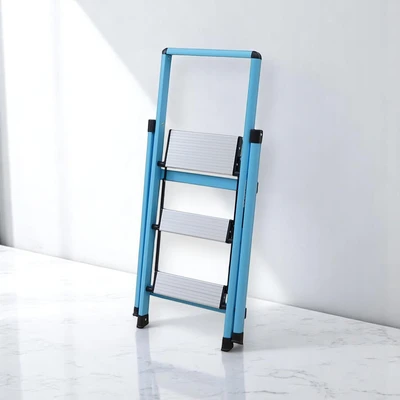 Gambar Krisbow 1 Mtr Tangga Lipat Slim 3 Step - Biru