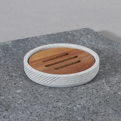 Gambar Stora 10.7x10.7x2.1 cm Tempat Sabun Batang Trz - Abu-Abu
