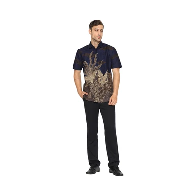 Gambar Aksa Ukuran M Kemeja Batik Pria Savero
