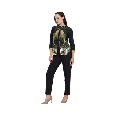Gambar Aksa Ukuran S Blus Wanita Binala - Hitam
