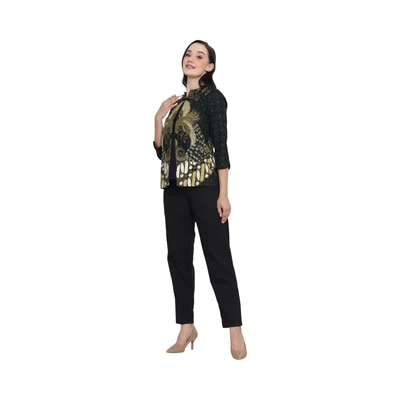 Gambar Aksa Ukuran S Blus Wanita Binala - Hitam