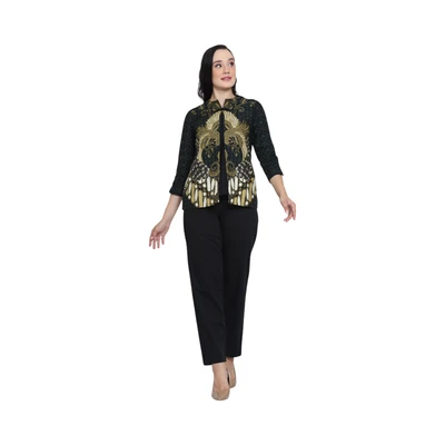 Gambar Aksa Ukuran M Blus Wanita Binala - Hitam
