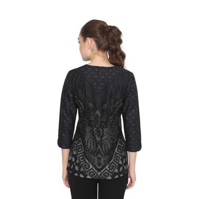 Gambar Aksa Ukuran XL Blus Wanita Arshi - Hitam