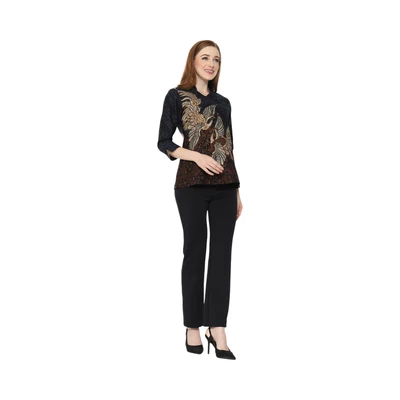 Gambar Aksa Ukuran XL Blus Wanita Rihana - Hitam