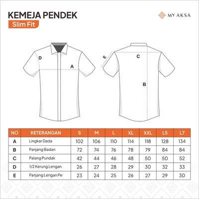 Gambar Aksa Ukuran S Kemeja Batik Pria Lengan Panjang Owen