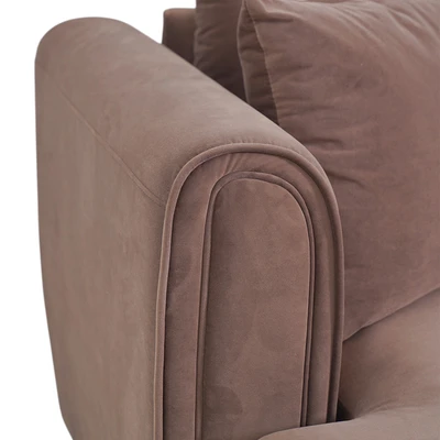 Gambar Informa Lufkin Sofa Sudut Fabric - Cokelat Tua
