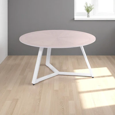Gambar Informa Vienna Meja Tamu Round - Cokelat Oak