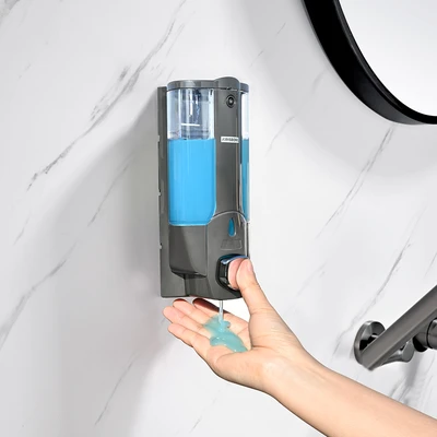 Gambar Krisbow 380 Ml Dispenser Sabun Cair Manual - Abu-Abu
