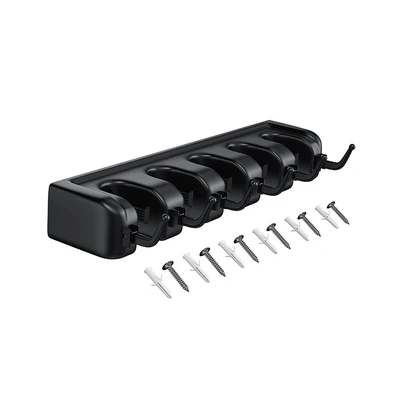 Gambar Stora Organizer Sapu & Alat Pel 6 Hook - Hitam