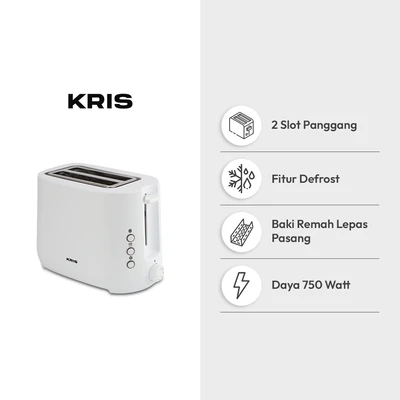 Gambar Kris Toaster 2 Slice 750 Watt - Putih