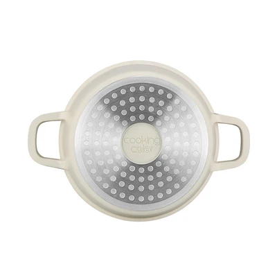 Gambar Cooking Color Sofi Panci Casserole Greblon C2 16 cm - Krem