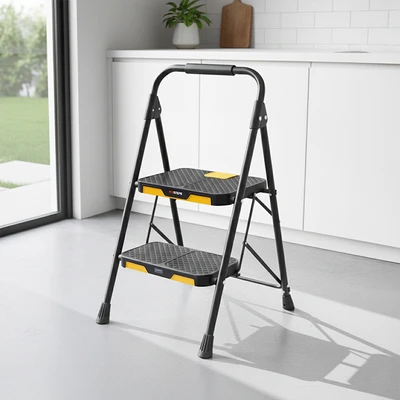 Gambar Fixsteps Tangga Lipat Aluminium 2 Step 81 cm - Hitam