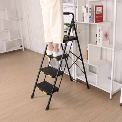 Gambar Fixsteps 1.25 Mtr Tangga Lipat Aluminium 4 Step - Hitam