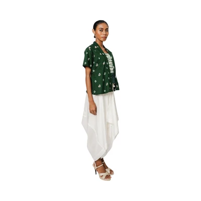 Gambar Pendopo Ukuran L Kebaya Wanita Jumputan - Hijau Emerald