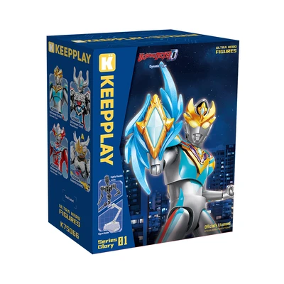 Gambar Keepplay Series Glory 01 Action Figure Ultraman Decker Power W1 K75066 - Biru