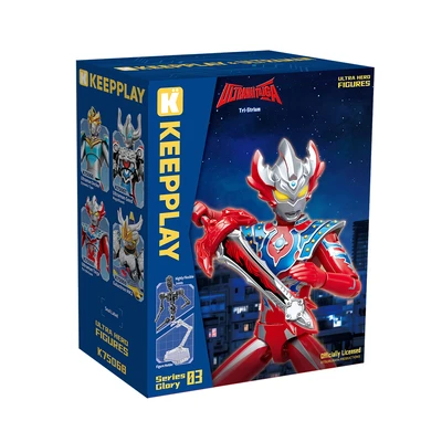 Gambar Keepplay Series Glory 03 Action Figure Ultraman Taiga Tri Strium W1 K75068 - Merah