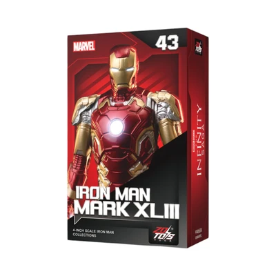 Gambar Top Gear Zd Infinite Action Figure X Iron Man Mk43 10 Cm - Merah