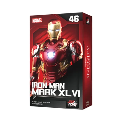Gambar Top Gear Zd Infinite Action Figure X Iron Man Mk46 10 Cm - Merah