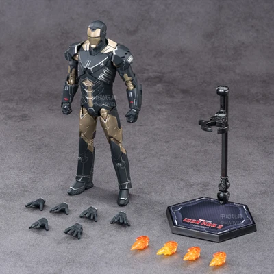 Gambar Top Gear Zd Infinity Saga Action Figure Xv Iron Man 3 Mk15 18 Cm - Abu-abu Tua