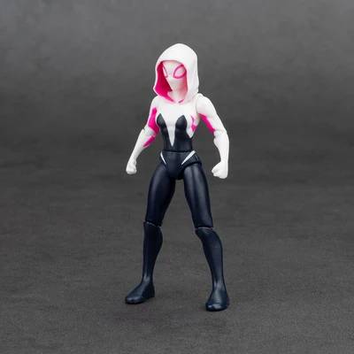 Gambar Top Gear Zd Infinite Action Figure S Spiderverse Spider Gwen 10 Cm - Hitam/putih