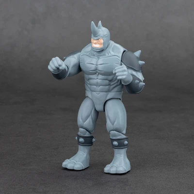 Gambar Top Gear Zd Infinite Action Figure S Spiderverse Rhino 10 Cm - Biru/abu-abu