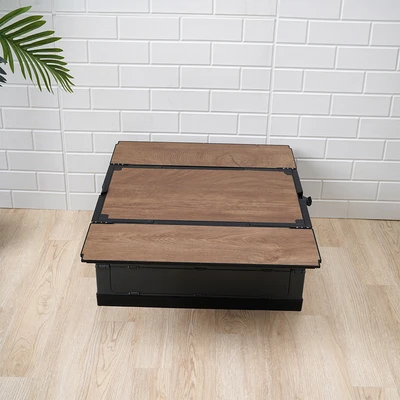 Gambar Maxbuilt Kotak Penyimpanan Lipat Extendable 59x36x32 cm - Abu-Abu