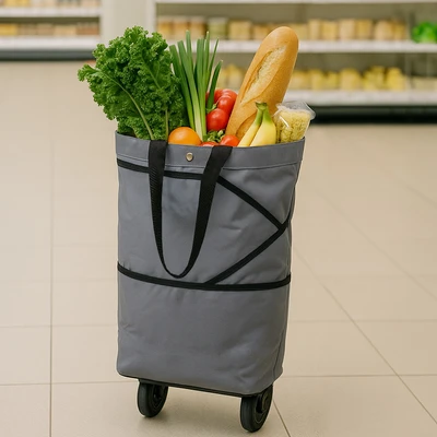 Gambar Passport Tas Belanja Extendable - Abu-Abu
