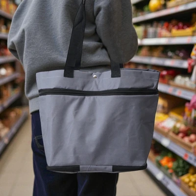 Gambar Passport Tas Belanja Extendable - Abu-Abu