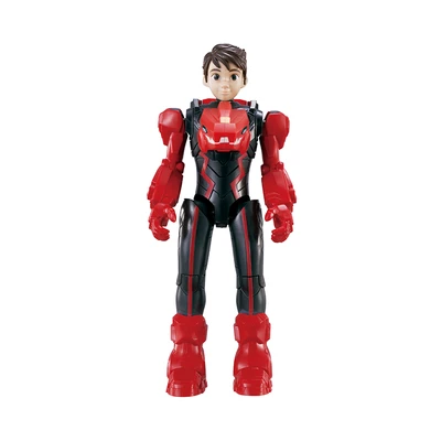 Gambar Alpha Group Quantum Heroes Dinoster Armored Action Figure Lucio 19.5 Cm - Merah