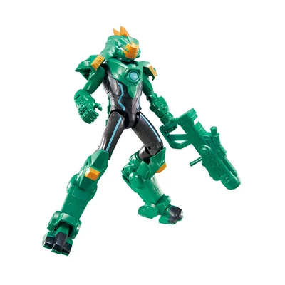 Gambar Alpha Group Quantum Heroes Dinoster Armored Action Figure Oz 19.5 Cm - Hijau