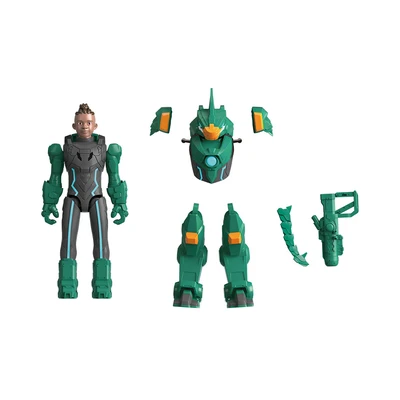 Gambar Alpha Group Quantum Heroes Dinoster Armored Action Figure Oz 19.5 Cm - Hijau
