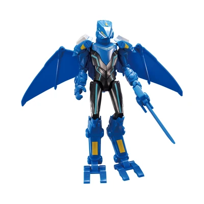 Gambar Alpha Group Quantum Heroes Dinoster Armored Action Figure Jay Min 19.5 Cm - Biru