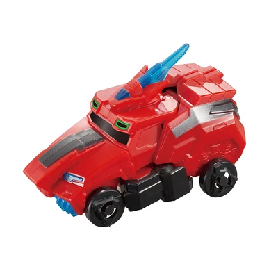 Gambar Alpha Group Quantum Heroes Dinoster Robot Simple Fusion Raptor Tron - Merah/kuning