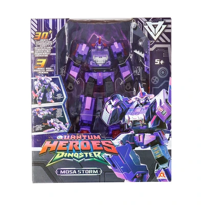 Gambar Alpha Group Quantum Heroes Dinoster Robot Transform Mosa Storm - Ungu