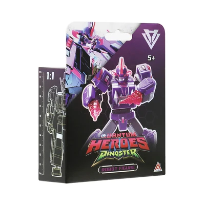 Gambar Alpha Group Quantum Heroes Dinoster Robot Figure Mosa Storm 10 Cm -  Ungu