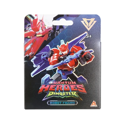 Gambar Alpha Group Quantum Heroes Dinoster Robot Model Kit Raptor Bold Wing - Merah/Biru