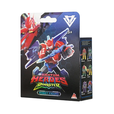 Gambar Alpha Group Quantum Heroes Dinoster Robot Model Kit Raptor Bold Wing - Merah/Biru