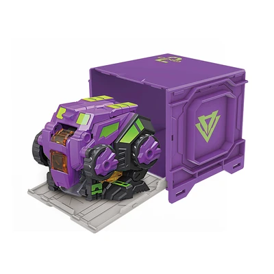 Gambar Alpha Group Quantum Heroes Dinoster Dinocubes Raptorbot - Ungu