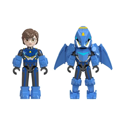 Gambar Alpha Group Dinoster Minifigure Jay 11 Cm - Biru